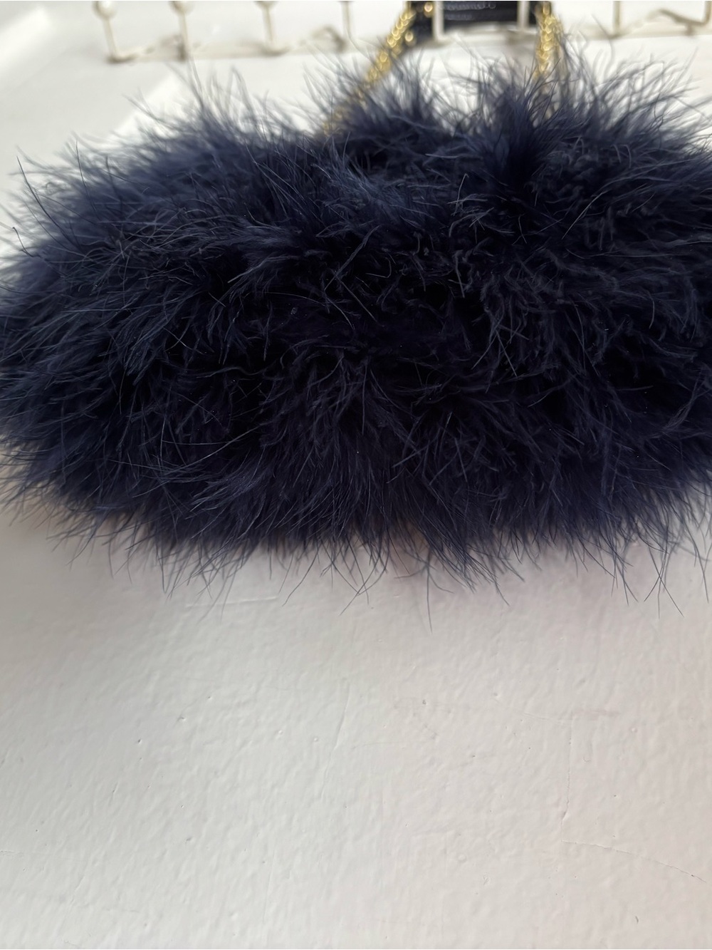 Coach Limited-Edition Poppy Ostrich Crossbody Feather Clutch - Picture 14 of 16